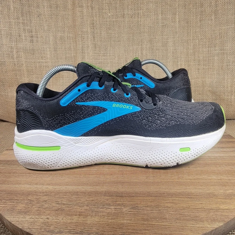 Brooks Ghost Max Running Shoes Black Blue Green Cushion Sneakers Men's Size 9 D